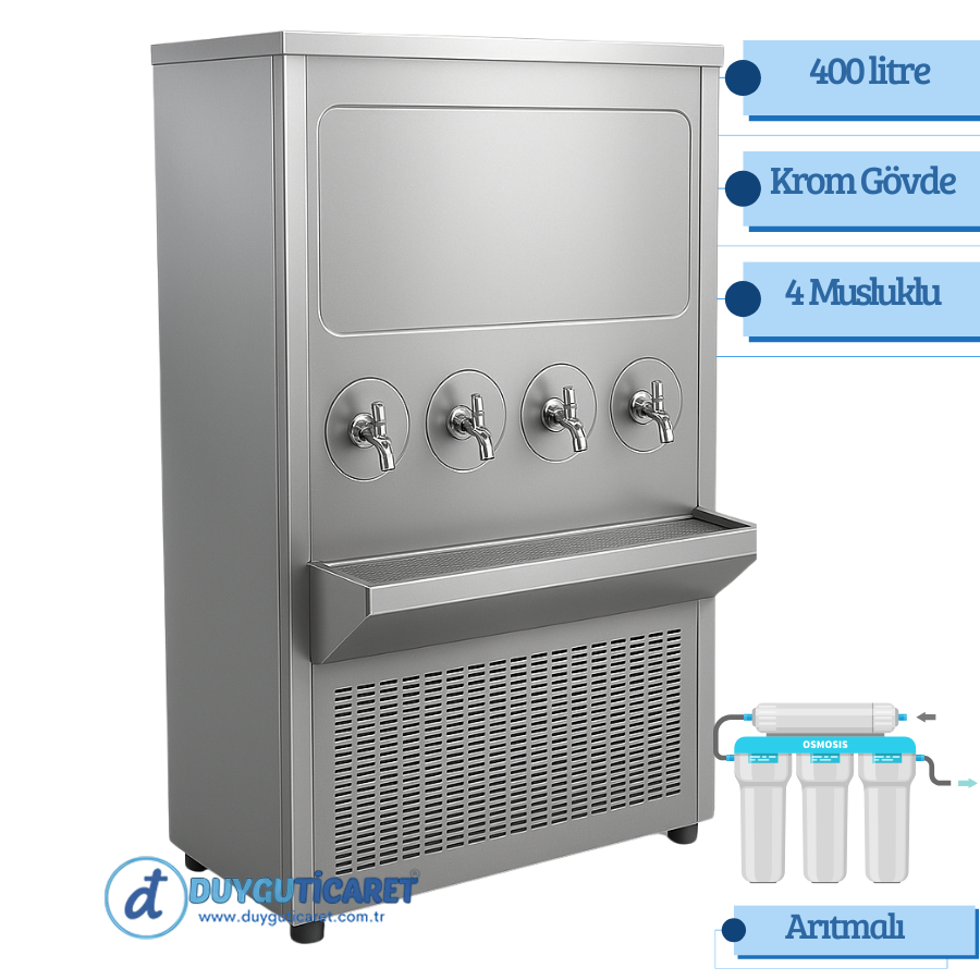 DT 400 PLUS-A 60 lt/Saat Arıtmalı Su Sebili