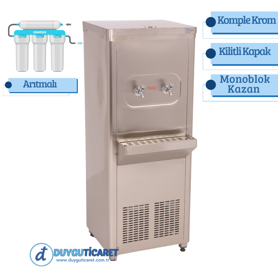DT 80 PLUS-A Paslanmaz Arıtmalı Su Sebili (monoblok kazan)