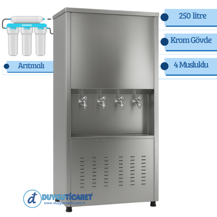 DT 250 K-A 30 lt/Saat Arıtmalı Su Sebili 