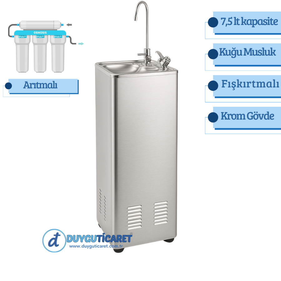 DT FS-2-A Fışkırtmalı Su Sebili (Soğutmalı)