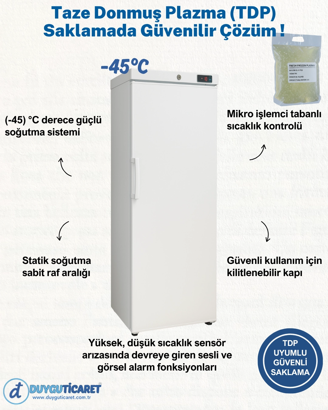 Dt Fld-259 B Dikey Derin Dondurucu (-20/-45)