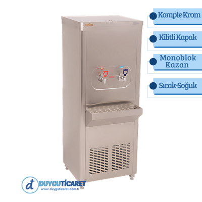 DT 80 PLUS-S Paslanmaz Sıcak-Soğuk Su Sebili (monoblok kazan)