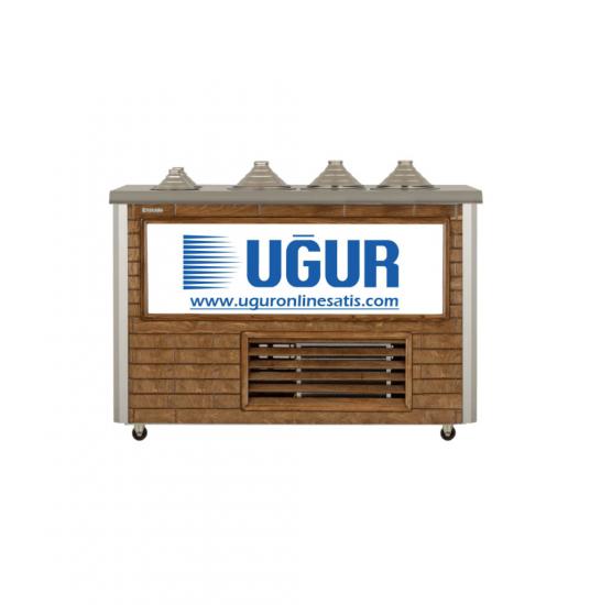 Uğur Udm 3+2 Mf Maraş Dondurma Reyonu (Ahşap) Sosluklu