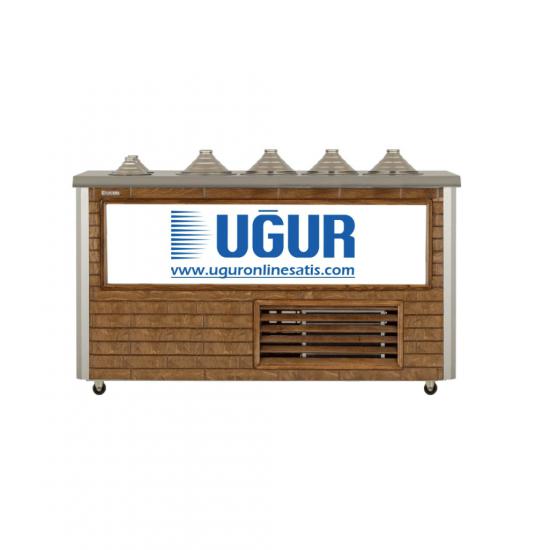 Uğur Udm 4+2 Mf Maraş Dondurma Reyonu (Ahşap) Sosluklu