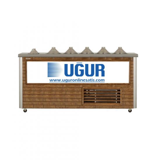 Uğur Udm 5+2 Mf Maraş Dondurma Reyonu (Ahşap) Sosluklu